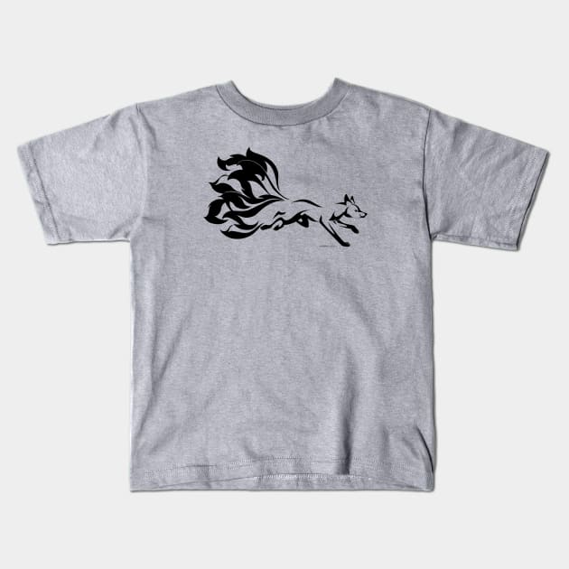 Running Free 2 Kids T-Shirt by RHPotter